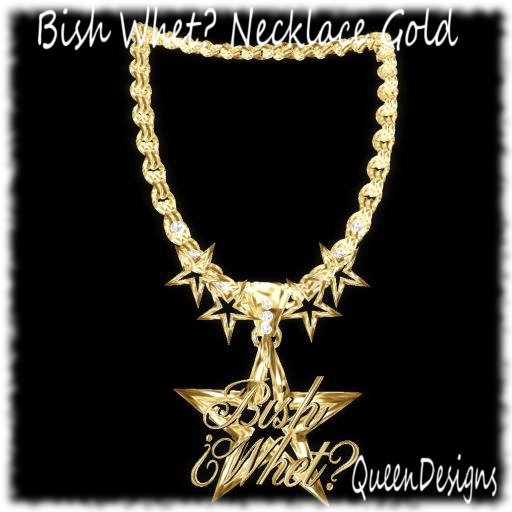 Bish Whet? Necklace Gold (Animated)