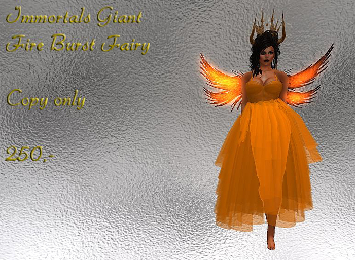 IMMORTALS GIANT SILVER FAIRY OUTFIT