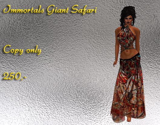 IMMORTALS GIANT SAFARI DRESS