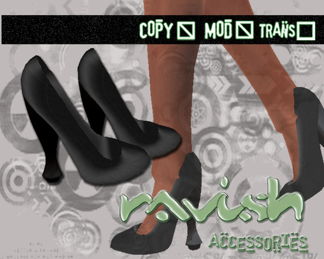 Sculpted BLACK Pump Shoes by *Ravsh*