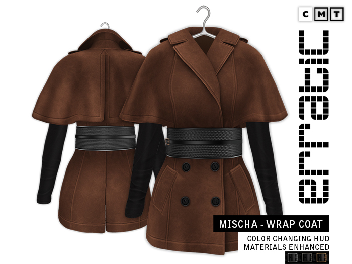 erratic / mischa - wrap-coat / chocolate