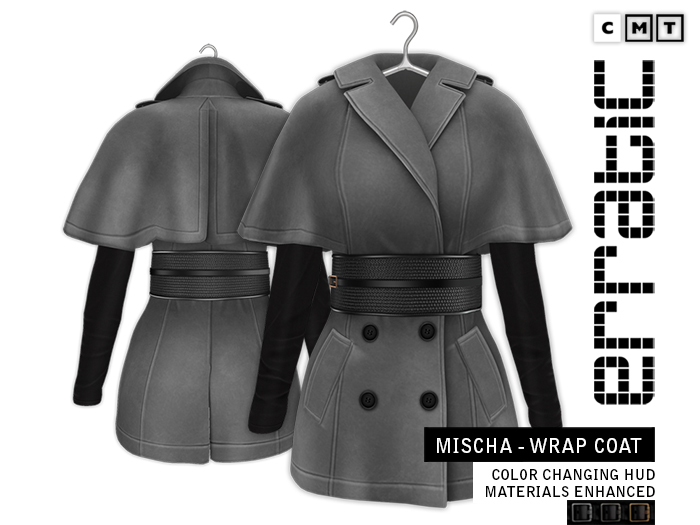 erratic / mischa - wrap-coat / lightgrey