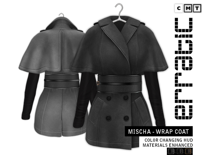 erratic / mischa - wrap-coat / darkgrey