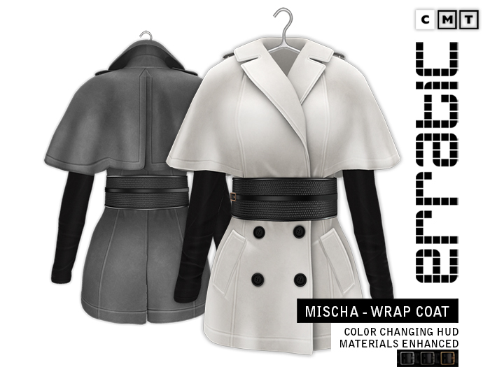 erratic / mischa - wrap-coat / white