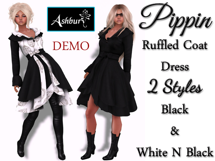 [ASHBURY] Pippin Ruffled Coat Dress-DEMOS