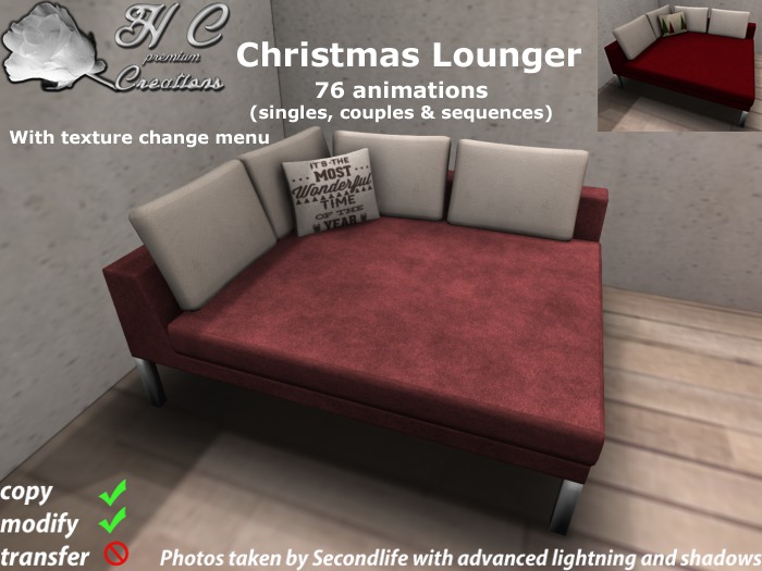 HCC Christmas Lounger BOX