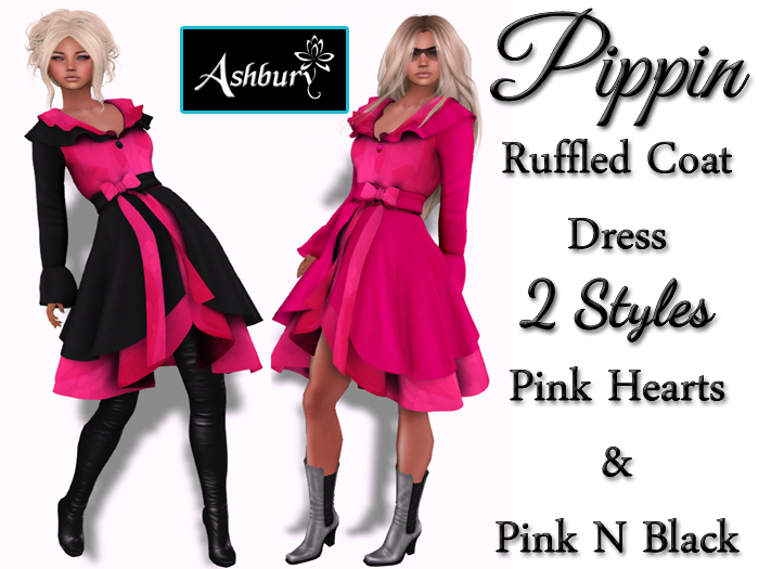 [ASHBURY] Pippin Ruffled Coat Dress-PINK