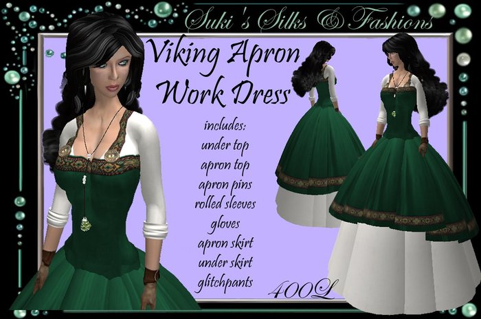 !~SSF~! Viking Apron Work Dress