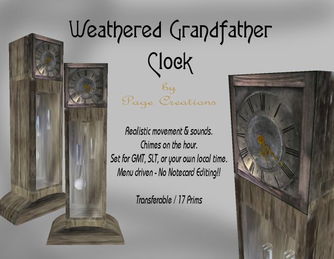 Weathered Grandfather Clock