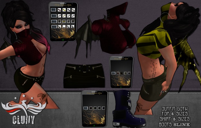 =C.F.S= Mesh outfit Goth Demonista