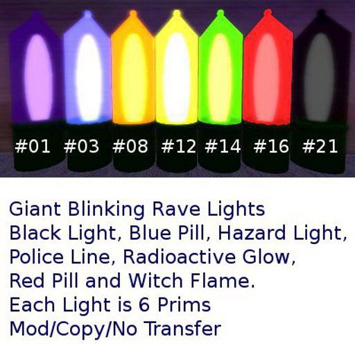 Giant Blinking Rave Lights Package,210