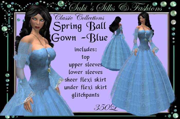 !~SSF~! Classic Collections - Spring Blue Ball Gown