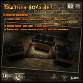 :LOST DAWN: Leather sofa set