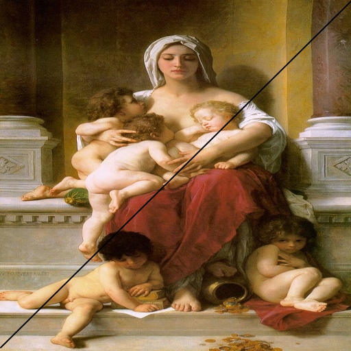 Poster Bouguereau - Abduction of Psyche