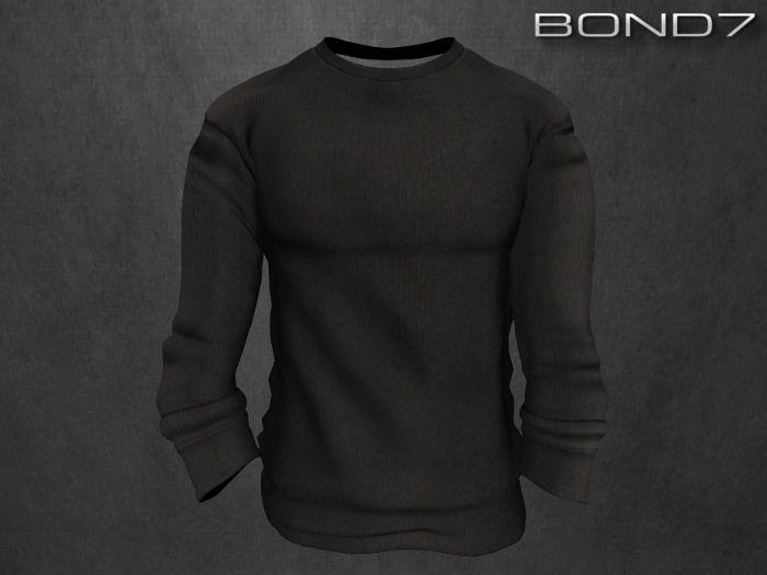 *BOND7* V-neck Longsleeve (Black)
