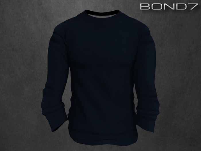 *BOND7* V-neck Longsleeve (Black)