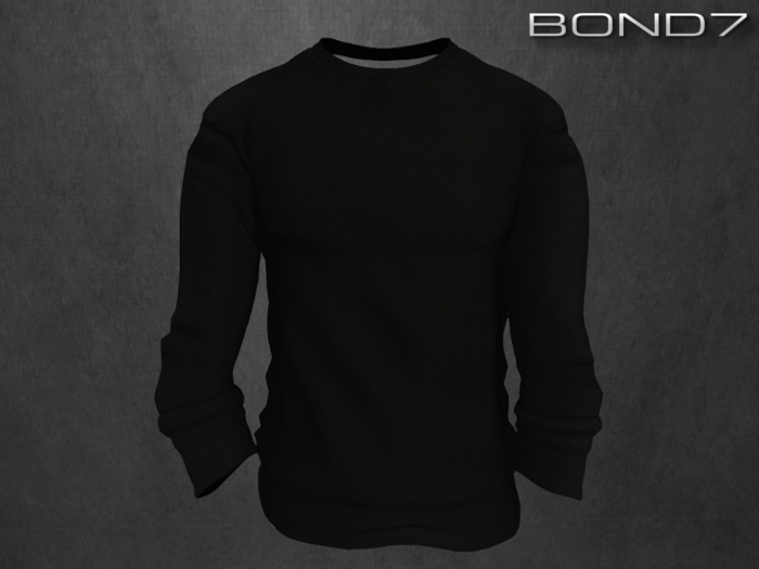 *BOND7* V-neck Longsleeve (Black)