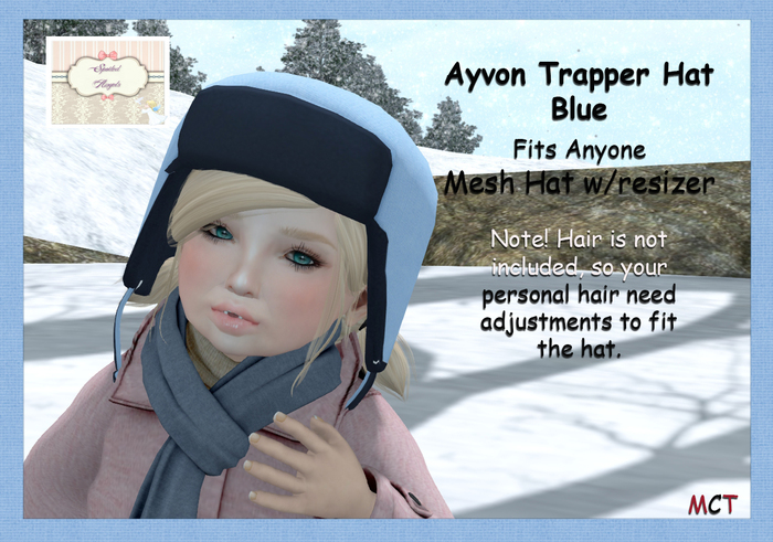 [S][A] Ayvon Trapper Hat - Blue