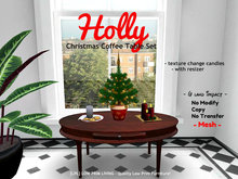 [LPL] Holly Christmas Coffee Table Set (boxed)