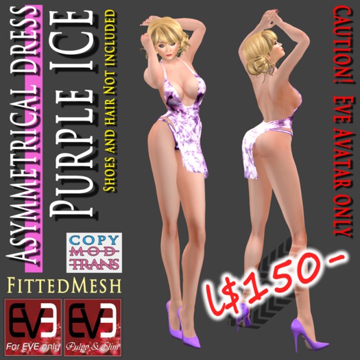 Asymmetrical Dress Purple ICE