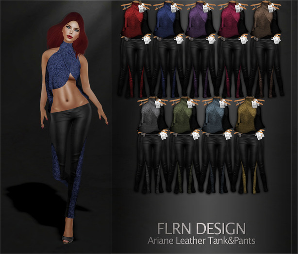 [FLRN] Ariane Leather Tank&Pants Fatpack
