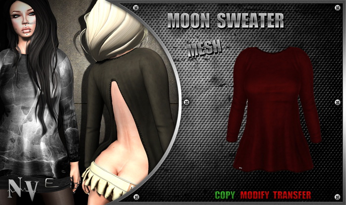 [NV] Moon Sweater -Red-