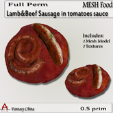 FC- Mesh Lamb&Beef Sausage in tomatoes sauce full perm