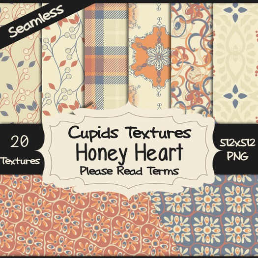 *Cupids Textures * 20 HONEY HEART