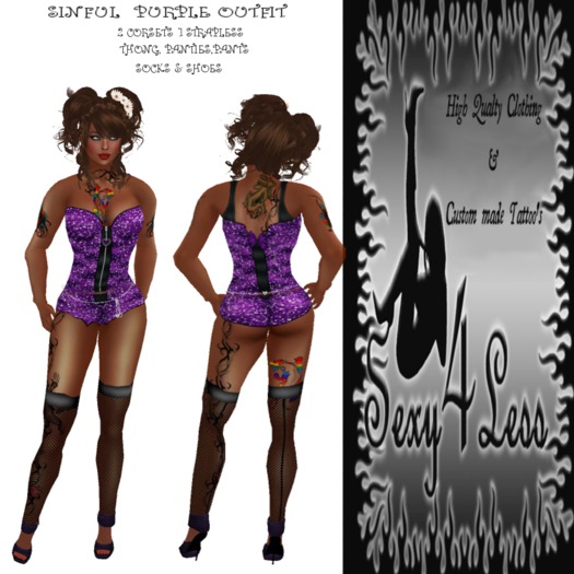 S4L SINFUL PURPLE OUTFIT