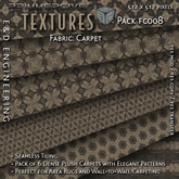 [FC008] 6 512px Plush Carpet and Dense Fabric Weave Textures for Area Rugs and Elegant Flooring by E&D ENGINEERING