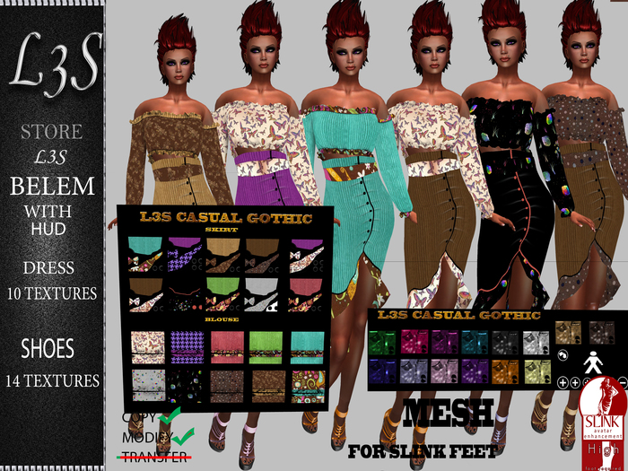 [ L3S ] BELEM DRESS TEXTURES HUD PIC