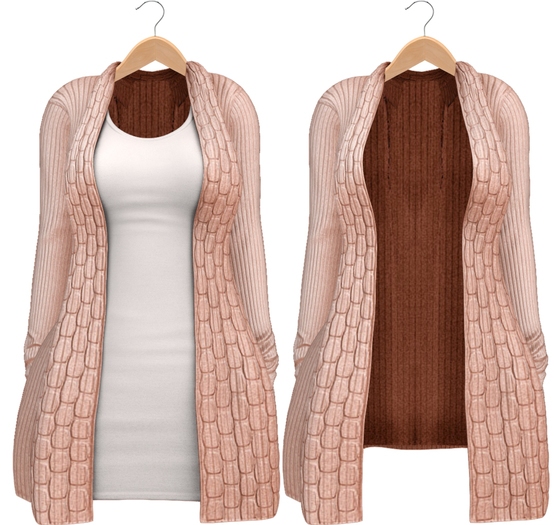 Blueberry - Babi - Belleza Venus & Slink Physique Compatible - Cardigan with Optional Dress Pixie