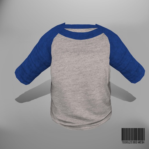 GALACTIC: Baseball tee. Blue Sleeves
