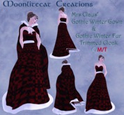 Moonlitecats Mrs Claus' Gothic Winter Outfit