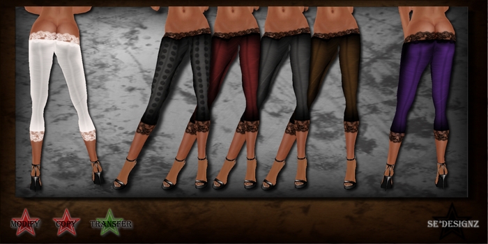 [SE*Designz] Lace Leggins Lowrise white