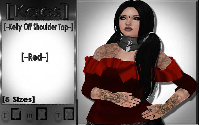 [Kaos] Kelly Off Shoulder Top - Purple