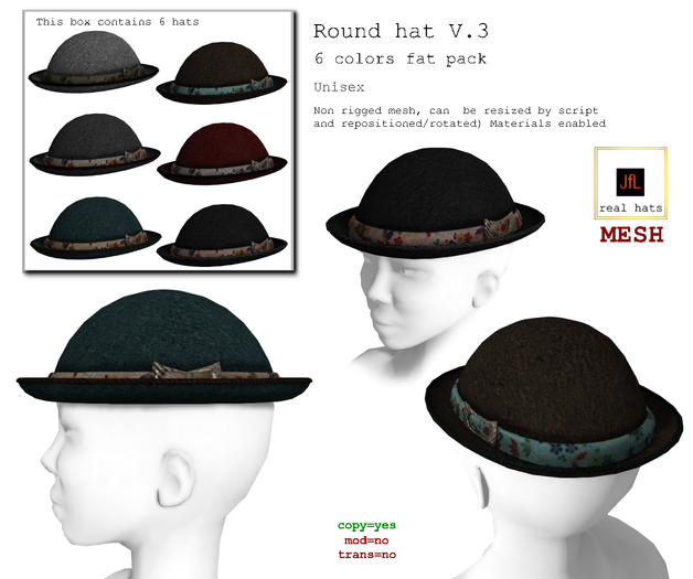 JfL round hat V.3 fat pack boxed