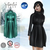 :: FineRain creations.::Kyra Turquoise Knit Dress
