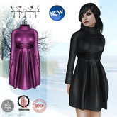 :: FineRain creations.::Kyra Pink Knit Dress