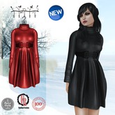:: FineRain creations.::Kyra Red Knit Dress