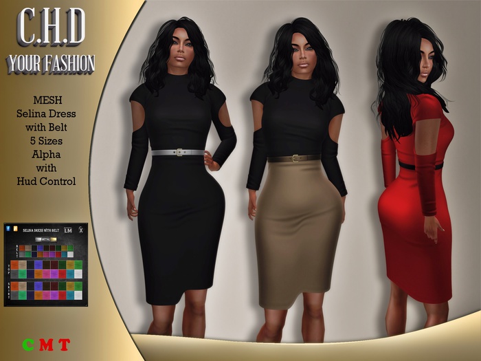 [C.H.D] Selina Dress with Belt
