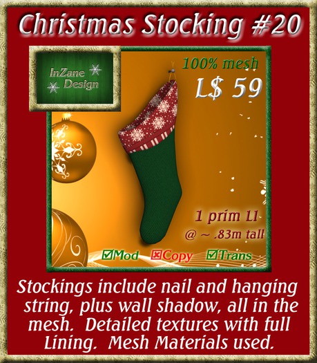 InZane Design Christmas Stocking 20