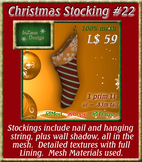InZane Design Christmas Stocking 22