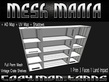 ::MM:: Full Perm Mesh Ventage Crate Shelves