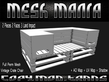 ::MM:: Full Perm Mesh Vintage Crate Chair