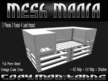 ::MM:: Full Perm Mesh Vintage Crate Chair #2