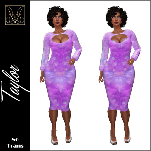 JCD Taylor Purple Mesh Dress