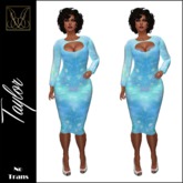 JCD Taylor Blue Mesh Dress