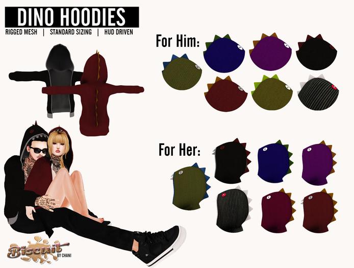 Biscuit- Male Dino Hoodie Box
