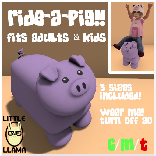 Little Llama - Ride-A-Pig